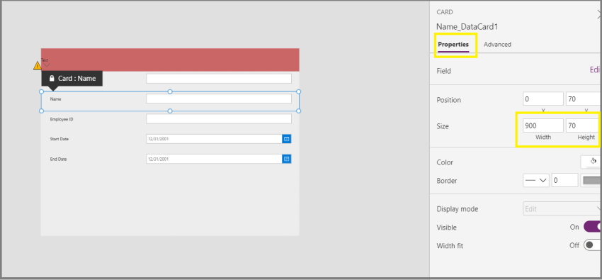 Create A Simple PowerApps Customized Form